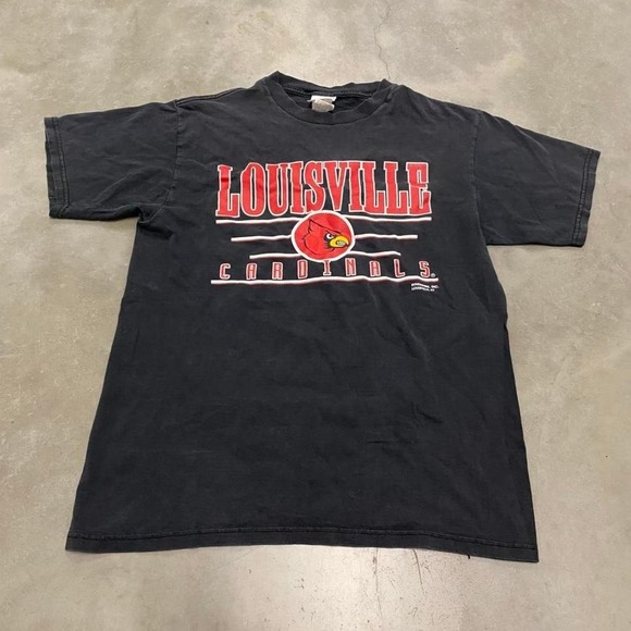 The Unbranded Brand Other - vintage black Louisville cardinals spellout shirt